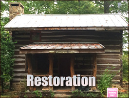 Historic Log Cabin Restoration  Emerald Isle, North Carolina
